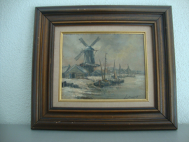 Schilderij Louis van der Pol - Hollands - VERKOCHT