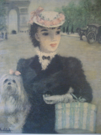 Vintage prent Huldah - Parijs - VERKOCHT