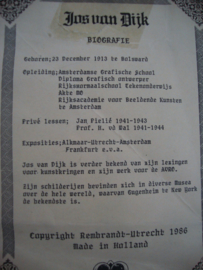Litho Koppelpoort Amersfoort - Jos van Dijk - VERKOCHT