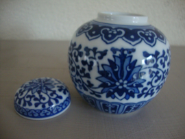 Gemberpotje blauw wit - VERKOCHT