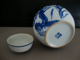 Gemberpotje blauw wit - VERKOCHT