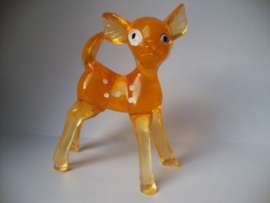 Beeldje kunststof hertjes - Lucite Fawn - VERKOCHT