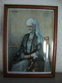 Prent Koningin Emma - Willy Sluiter - VERKOCHT