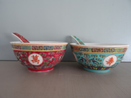 Chinese rijstkom - roze - VERKOCHT