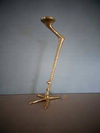 Kandelaar gouden poot - VERKOCHT