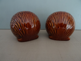 Peper- en zoutstel - egel - vintage - Made in England - VERKOCHT