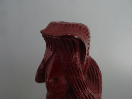 Asbak aap - rood / bordeaux rood