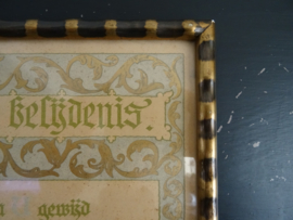 Kalligrafie - Nelly ten Have - Doop - Belijdenis - VERKOCHT