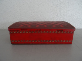 Trommel - blik - rood - VERKOCHT