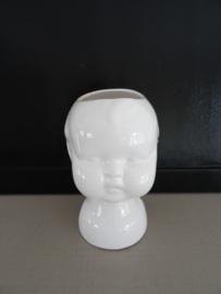 Vintage bloempotje kinderkopje - VERKOCHT