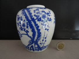Gemberpotje - bloesem - blauw/wit - VERKOCHT