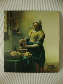 Oude prent - 'Melkmeisje' Johannes Vermeer - VERKOCHT