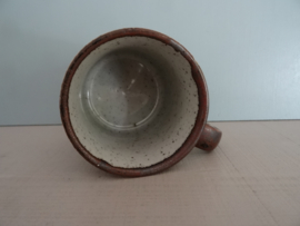 Mok - spikkel - blauw wit bruin - VERKOCHT