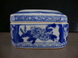Chinees dekselpotje - blauw wit - VERKOCHT