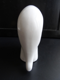 Vintage beeldje olifant - wit - VERKOCHT