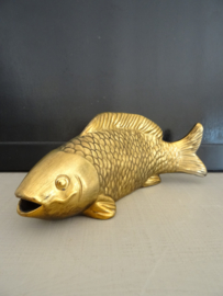 Vis - goud-/koperkleur - aardewerk - VERKOCHT
