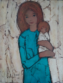 Schilderij - prent op hardboard - VERKOCHT