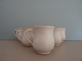 Set van 6 kopjes - keramiek - aardewerk - VERKOCHT