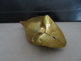 Koperen of messing beeldje Pinguin - vintage - VERKOCHT