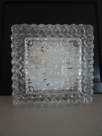 Vintage plafonniere vierkant - VERKOCHT