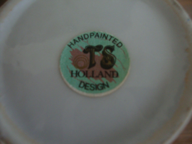Blauw wit vaasje TS Holland design - VERKOCHT