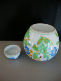 Gemberpot kleurrijk - vogels en bloemen - VERKOCHT