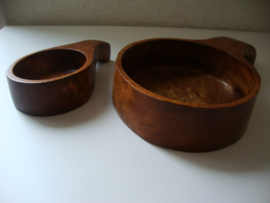 Set houten schaaltjes - Vintage - VERKOCHT