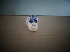 Miniatuur Delfts blauw - slak - letterbakfiguurtje - VERKOCHT