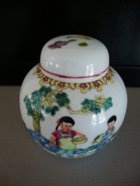 Oude Chinese gemberpot - kinderen - VERKOCHT