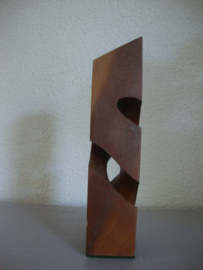 Houten kandelaar - VERKOCHT