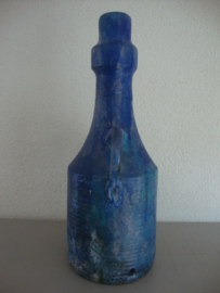 Vintage lamp - Keramiek - A. Moerings Gouda - blauw - VERKOCHT