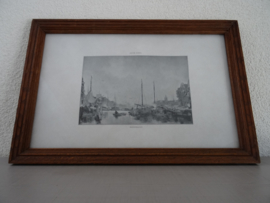 Prent - Jacob Maris - Stadsgezicht