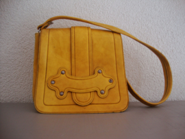 Vintage tas - geel - VERKOCHT