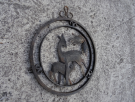 Metalen hanger - hertjes - decoratie - VERKOCHT