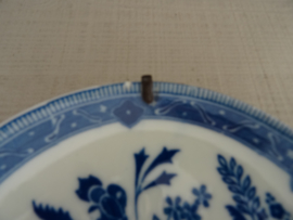 Twee blauw/witte schoteltjes - VERKOCHT