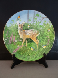 Wandbord hertje - Summer - Fine bone China Engeland - VERKOCHT