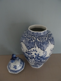 Delfts blauwe dekselpot - VERKOCHT
