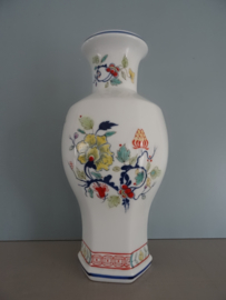 Vaas - kleur - bloemen - VERKOCHT