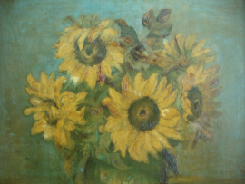 Schilderij zonnebloemen - VERKOCHT