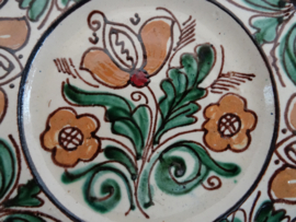 Wandbord - keramiek - bloemen