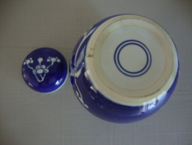 Gemberpotje met bloesemdecor - blauw wit - VERKOCHT