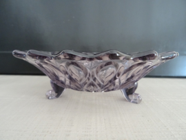 Vintage schaaltje - paars - glas - VERKOCHT