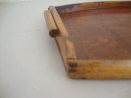 Brocante houten dienblad - klein model - VERKOCHT
