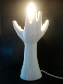 Vintage lamp handen wit - VERKOCHT