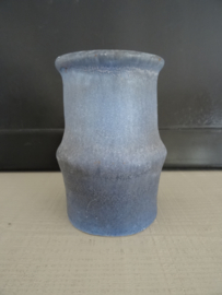 Blauw vaasje - keramiek - vintage - VERKOCHT