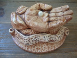 Beeldje 'Je bent een parel in Gods hand' - VERKOCHT