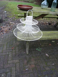 Vintage etagere - metaal - draad