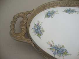 Dienblad brocante - bloemetjes - VERKOCHT