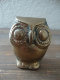 Koperen uiltje - vintage - VERKOCHT