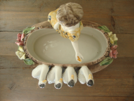 Bloempot Bassano Italy - vintage - Kitsch - VERKOCHT